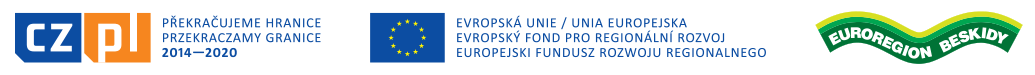 Mikroprojekt jest współfinansowany ze środków Europejskiego Funduszu Rozwoju Regionalnego w ramach programu INTERREG V-ARepublika Czeska - Polska 2014 - 2020 oraz budżetu państwa za pośrednictwem Euroregionu Beskidy