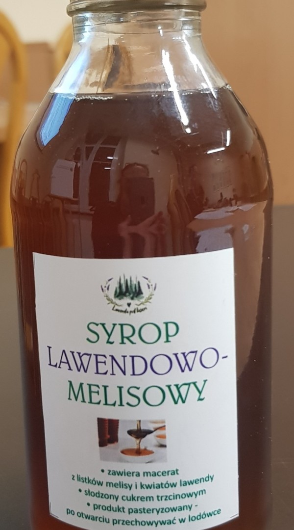 Syrop lawendowo-melisowy