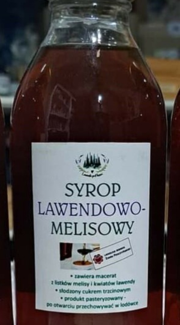 Syrop lawendowo-melisowy