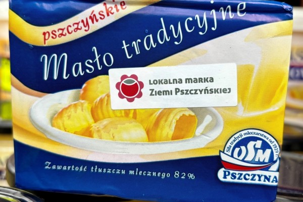 Kostka Masła Tradycyjnego Pszczyńskiego.